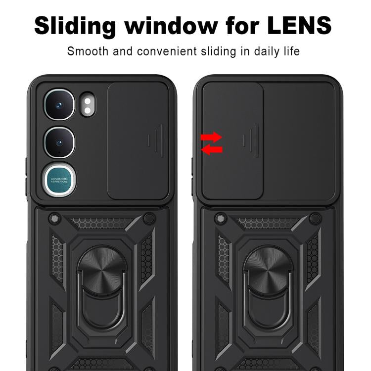 For vivo Y31 5G Global Sliding Camera Cover Design TPU+PC Phone Case