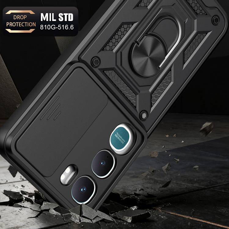 For vivo Y31 5G Global Sliding Camera Cover Design TPU+PC Phone Case
