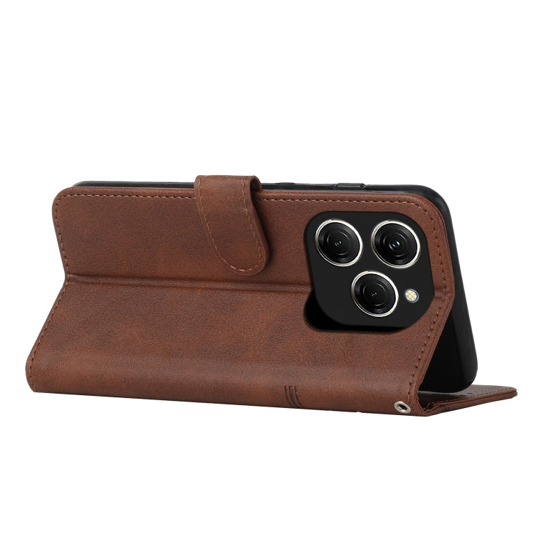 For Tecno Spark 20 Pro 5G Stitching Calf Texture Buckle Leather Phone Case