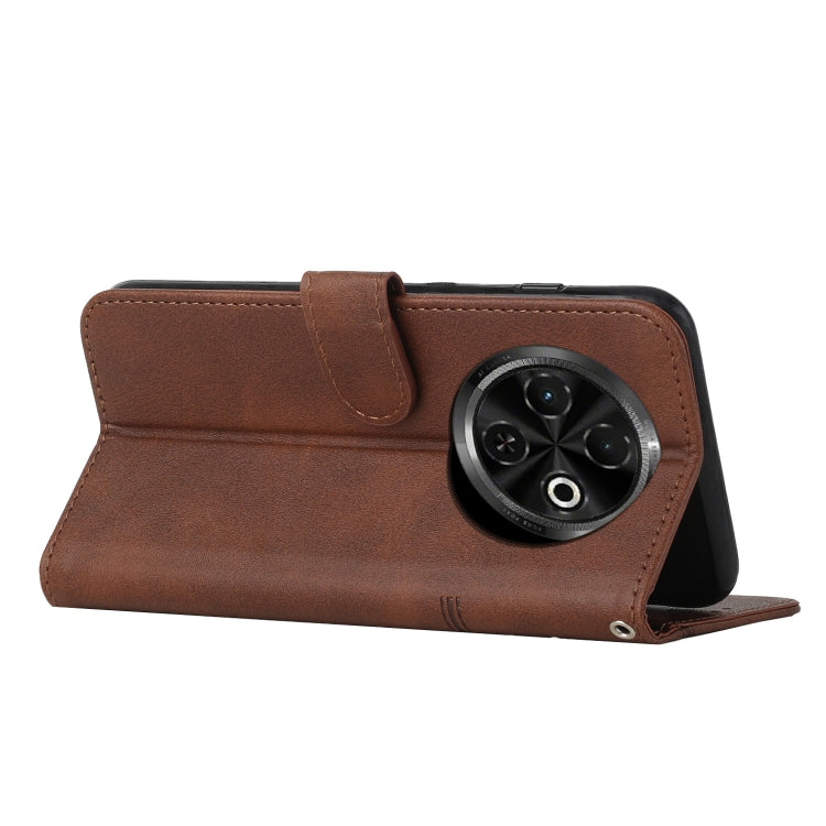 For Tecno Spark 30C Stitching Calf Texture Buckle Leather Phone Case