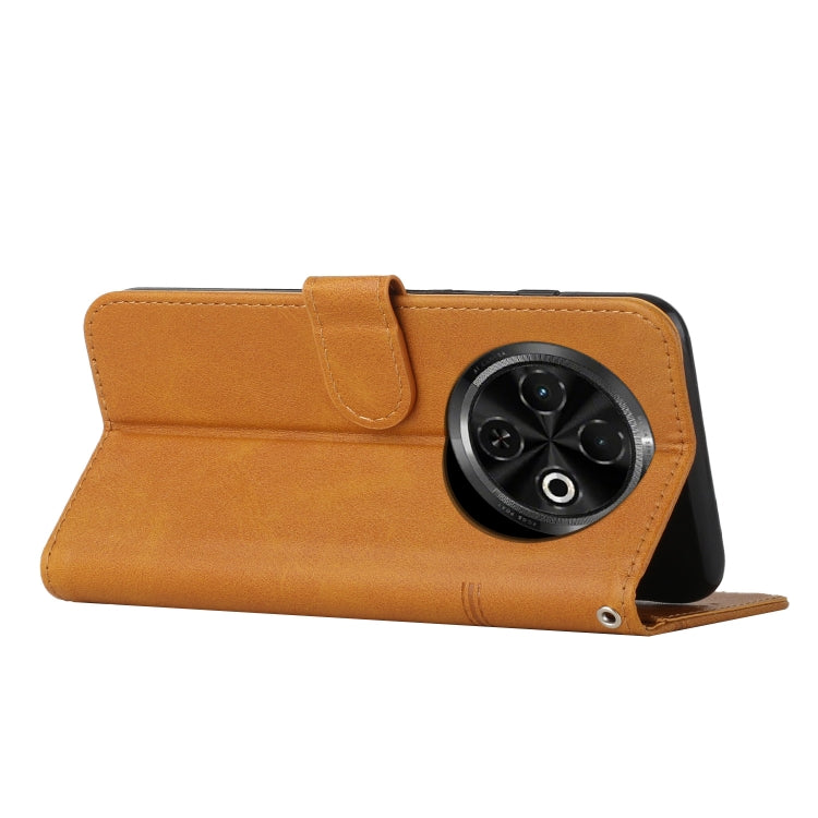 For Tecno Spark 30C Stitching Calf Texture Buckle Leather Phone Case