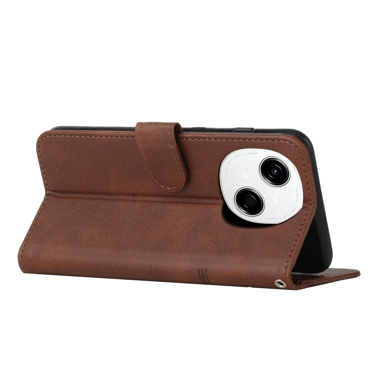 For Tecno Spark Go 1 Stitching Calf Texture Buckle Leather Phone Case