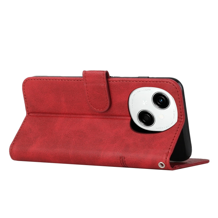 For Tecno Spark Go 1 Stitching Calf Texture Buckle Leather Phone Case