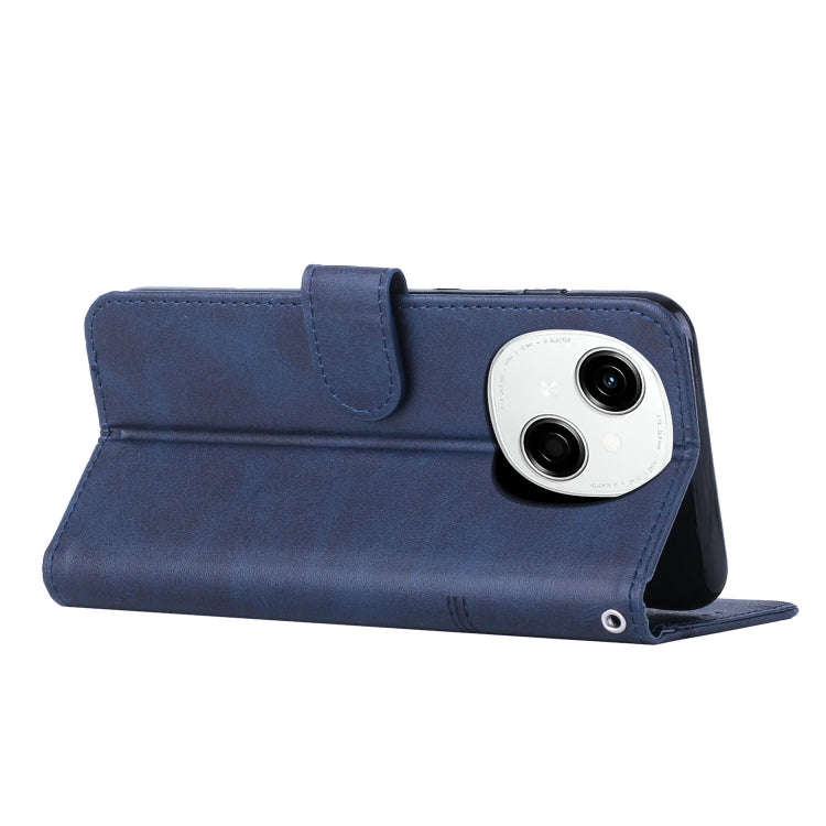 For Tecno Spark Go 1 Stitching Calf Texture Buckle Leather Phone Case