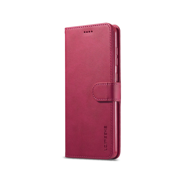 For Samsung Galaxy A21s LC.IMEEKE Calf Texture Horizontal Flip Leather Case, with Holder & Card Slots & Wallet