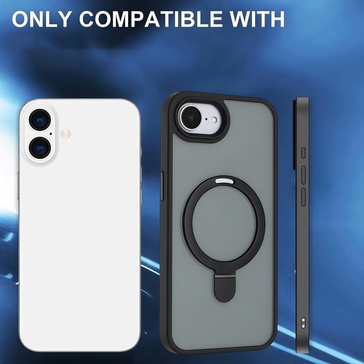 For iPhone 17e / 16e Skin-feel MagSafe Holder PC Hybrid TPU Phone Case