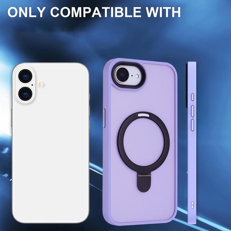 For iPhone 17e / 16e Skin-feel MagSafe Holder PC Hybrid TPU Phone Case