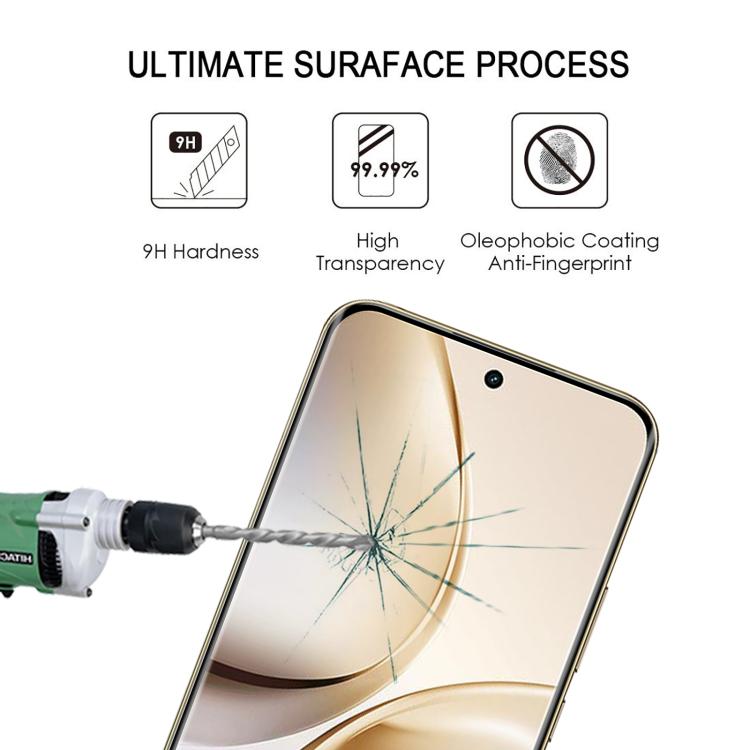 For Realme 14 Pro+ 3D Curved Edge Full Screen Tempered Glass Film
