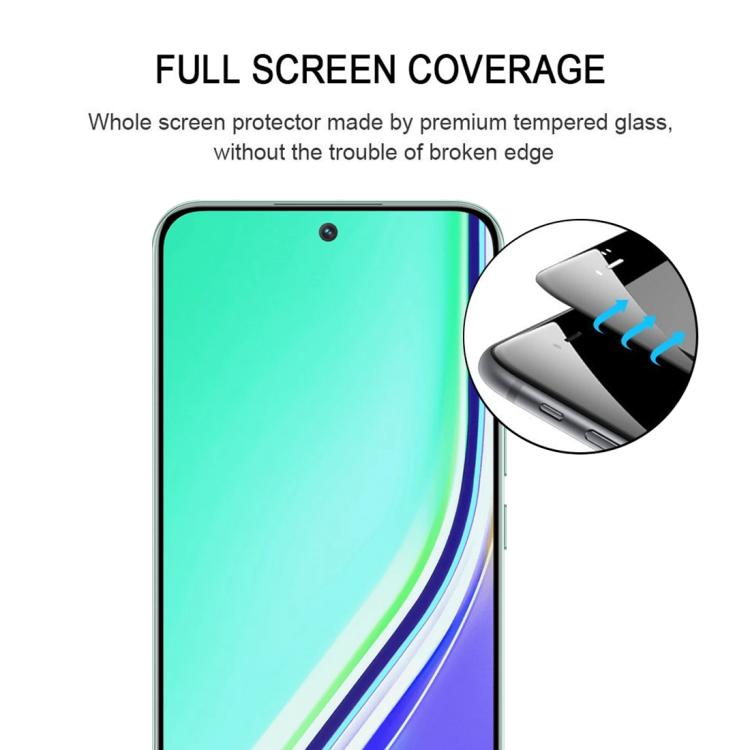 For Realme P3 Pro 3D Curved Edge Full Screen Tempered Glass Film