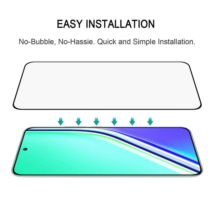 For Realme P3 Pro 3D Curved Edge Full Screen Tempered Glass Film