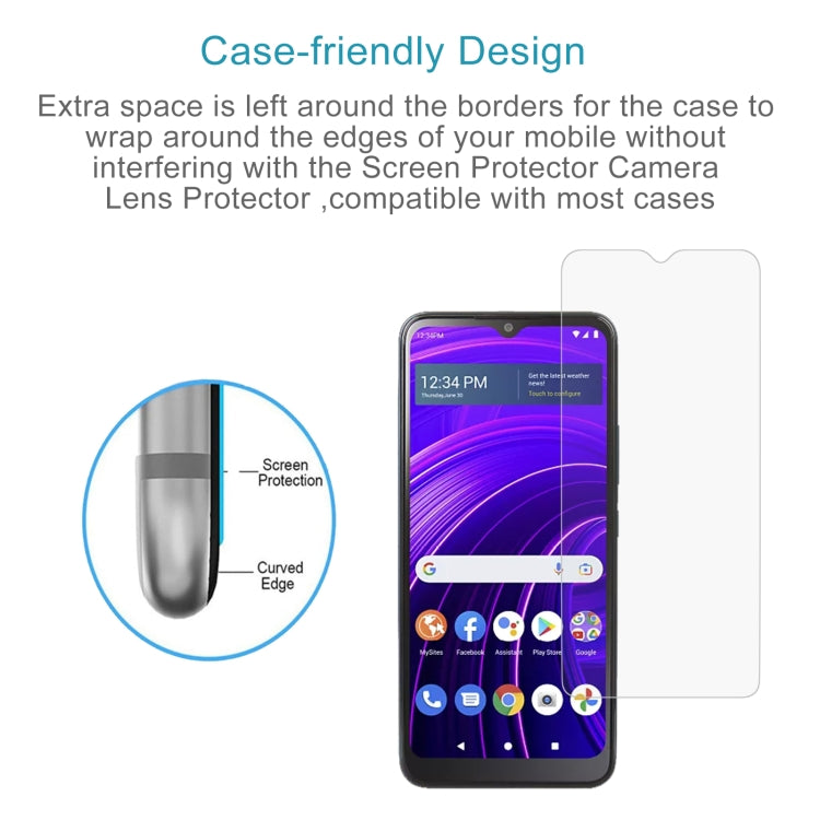 For BLU View Speed 5G 50pcs 0.26mm 9H 2.5D Tempered Glass Film