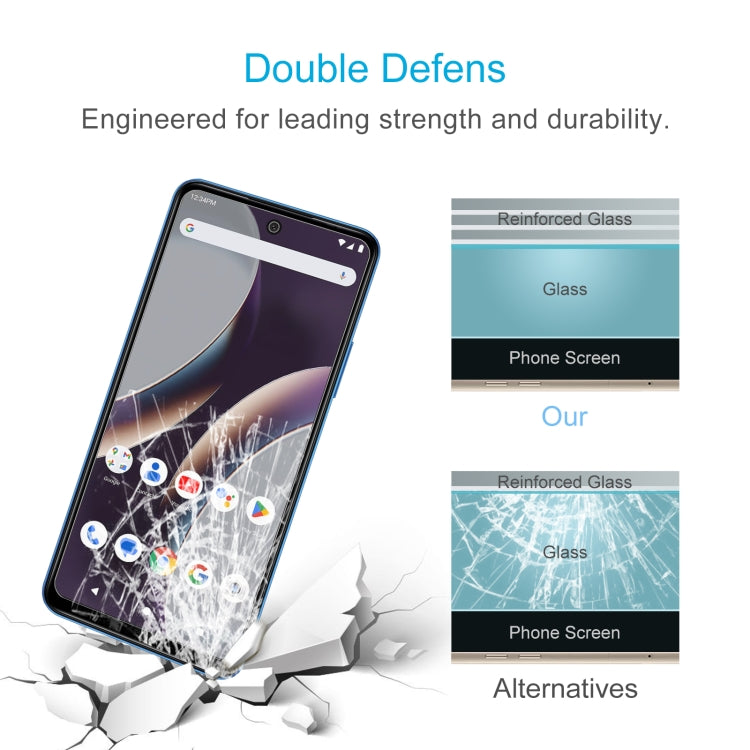 For BLU G54 50pcs 0.26mm 9H 2.5D Tempered Glass Film