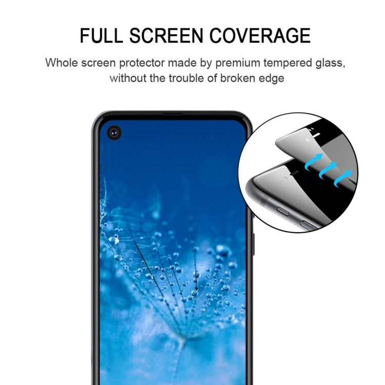 For Motorola Moto P40 Power 25 PCS Full Glue Full Screen Tempered Glass Film