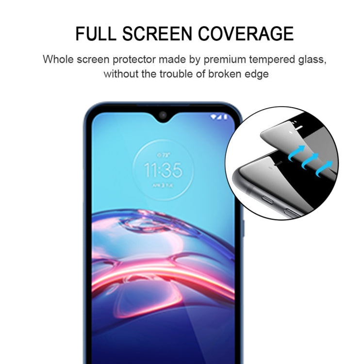 For Motorola Moto E7 25 PCS Full Glue Full Screen Tempered Glass Film