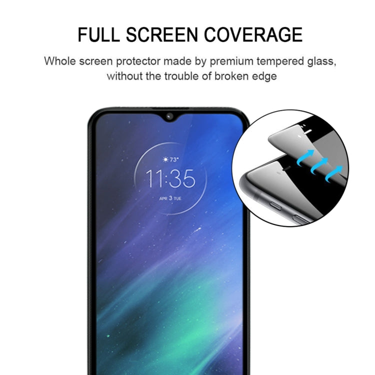 For Motorola One Fusion 25 PCS Full Glue Full Screen Tempered Glass Film