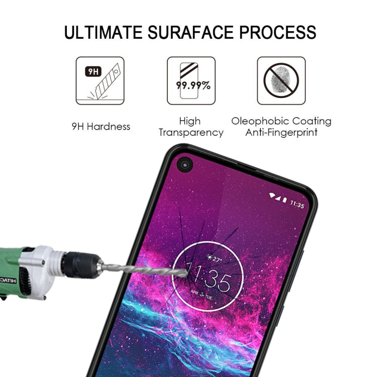 For Motorola One Action 25 PCS Full Glue Full Screen Tempered Glass Film