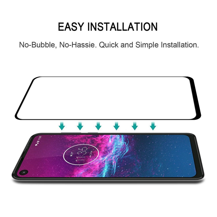 For Motorola One Action 25 PCS Full Glue Full Screen Tempered Glass Film