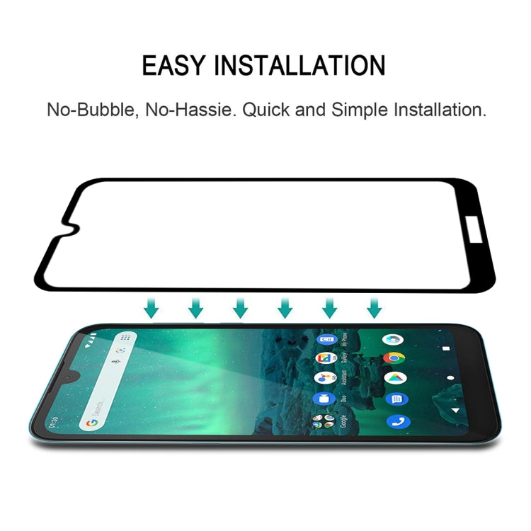 For Nokia 1.3 25 PCS Full Glue Full Screen Tempered Glass Film