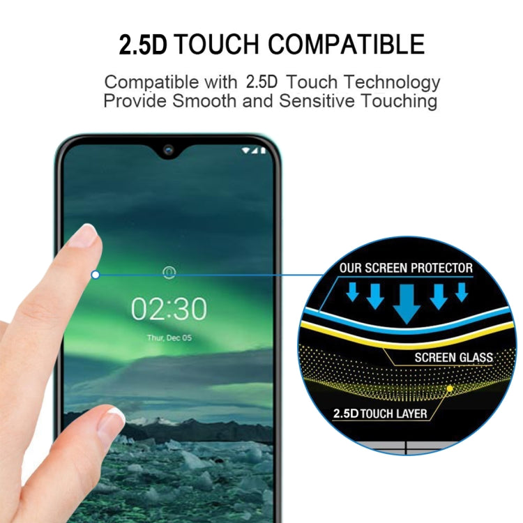 For Nokia 2.3 25 PCS Full Glue Full Screen Tempered Glass Film