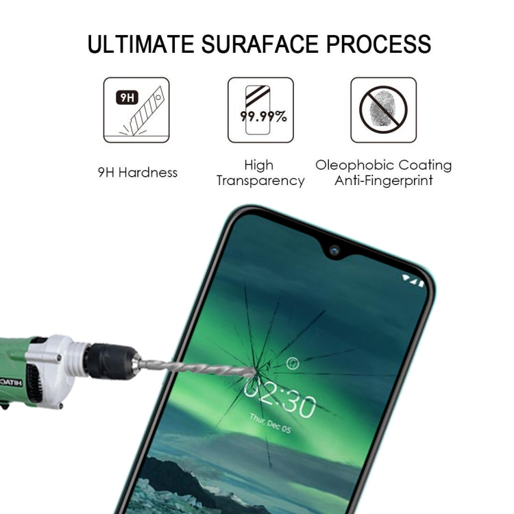 For Nokia 2.3 25 PCS Full Glue Full Screen Tempered Glass Film