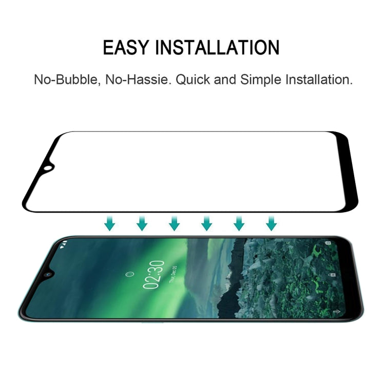 For Nokia 2.3 25 PCS Full Glue Full Screen Tempered Glass Film