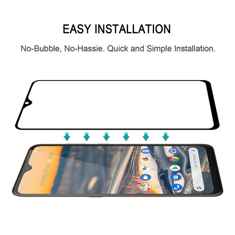 For Nokia 5.3 25 PCS Full Glue Full Screen Tempered Glass Film