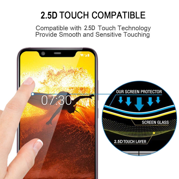 For Nokia X7 25 PCS Full Glue Full Screen Tempered Glass Film