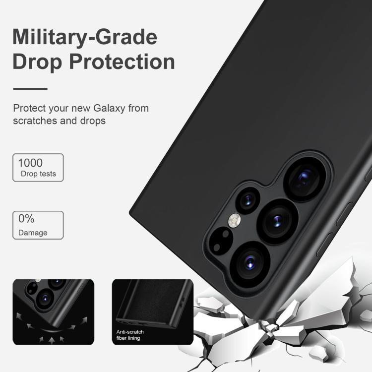 For Samsung Galaxy S25 Ultra 5G MagSafe Magnetic Liquid Silicone Phone Case - Black