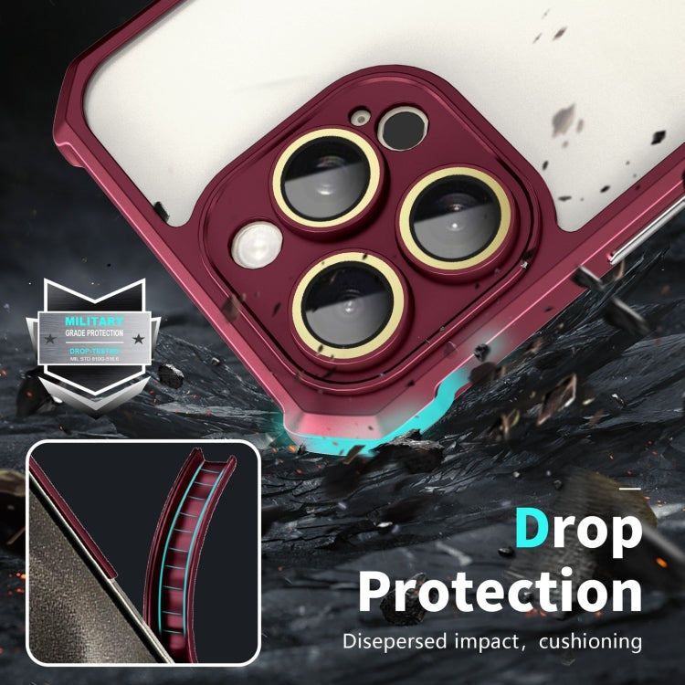 For iPhone 16 Plus Shockproof Acrylic Phone Case with Lens Glass Film
