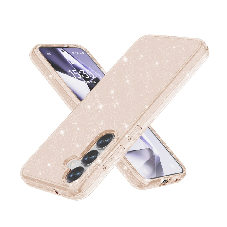 For Samsung Galaxy S25+ 5G Shockproof Terminator Glitter Powder Phone Case