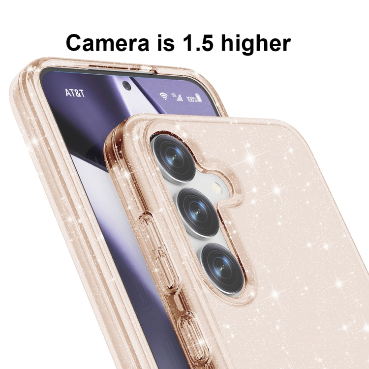 For Samsung Galaxy S25+ 5G Shockproof Terminator Glitter Powder Phone Case