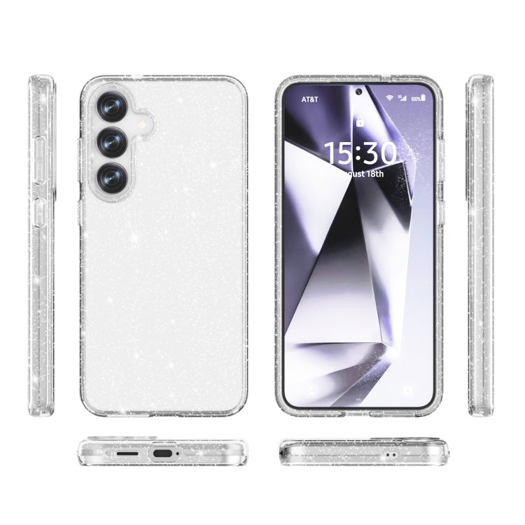 For Samsung Galaxy S25+ 5G Shockproof Terminator Glitter Powder Phone Case