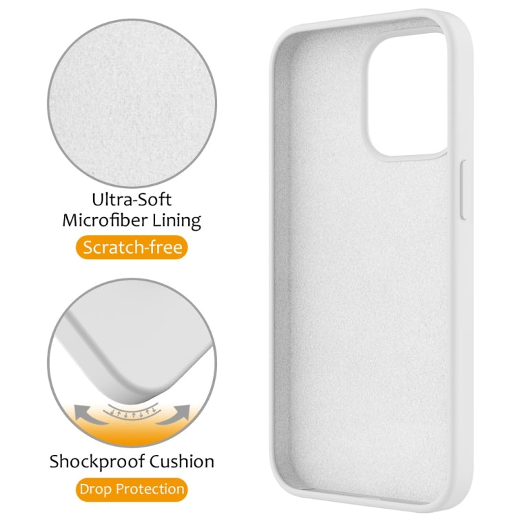 For iPhone 16 Pro Liquid Silicone MagSafe Magnetic Phone Case with Ring Holder