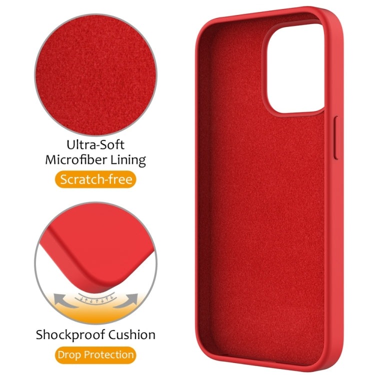 For iPhone 16 Pro Liquid Silicone MagSafe Magnetic Phone Case with Ring Holder