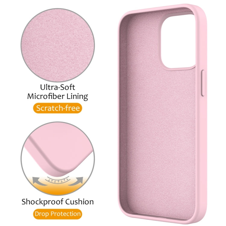 For iPhone 16 Pro Liquid Silicone MagSafe Magnetic Phone Case with Ring Holder