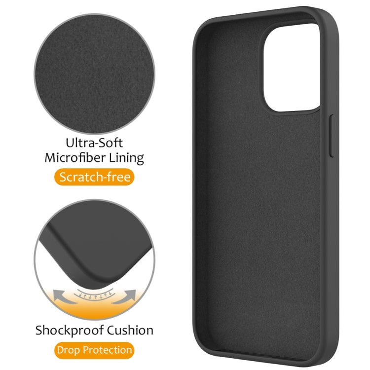 For iPhone 16 Pro Liquid Silicone MagSafe Magnetic Phone Case with Ring Holder