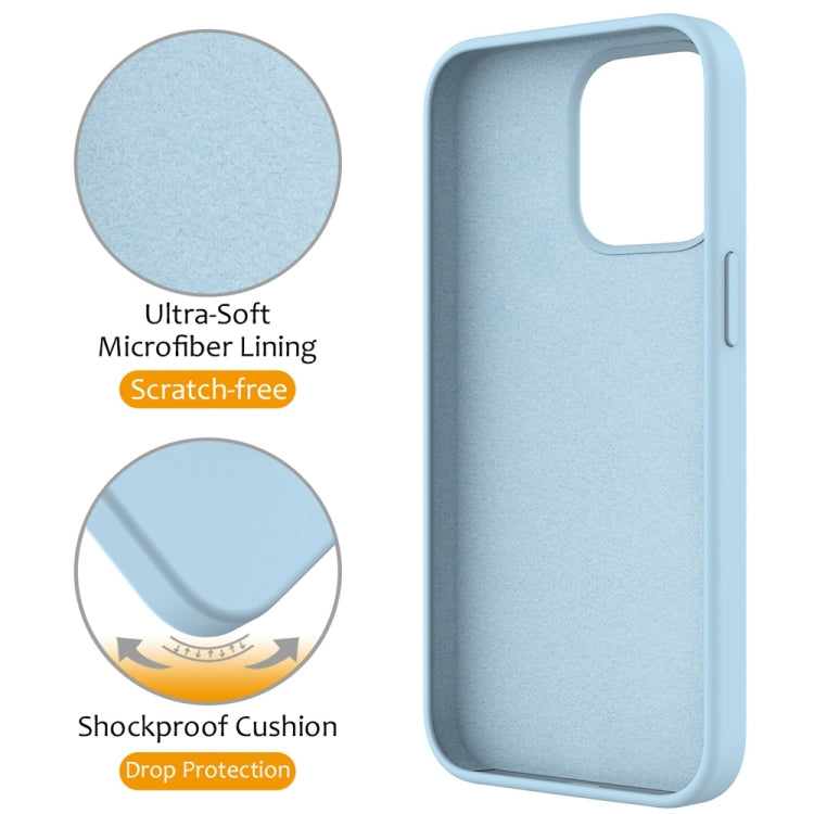 For iPhone 16 Pro Liquid Silicone MagSafe Magnetic Phone Case with Ring Holder