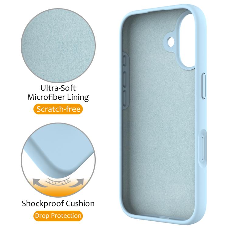 For iPhone 17 Liquid Silicone MagSafe Magnetic Phone Case with Ring Holder