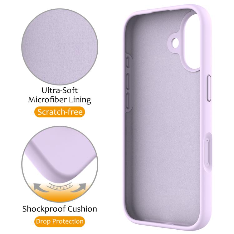 For iPhone 17 Liquid Silicone MagSafe Magnetic Phone Case with Ring Holder