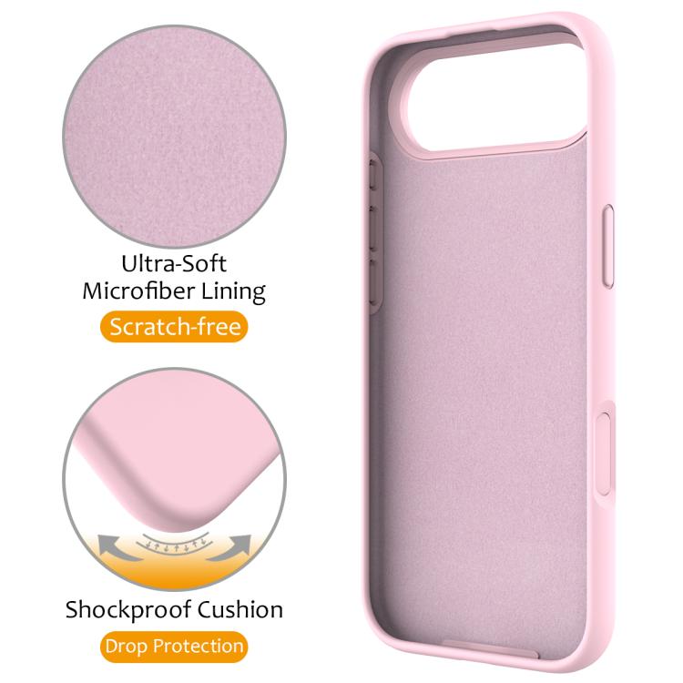 For iPhone Air Liquid Silicone MagSafe Magnetic Phone Case with Ring Holder