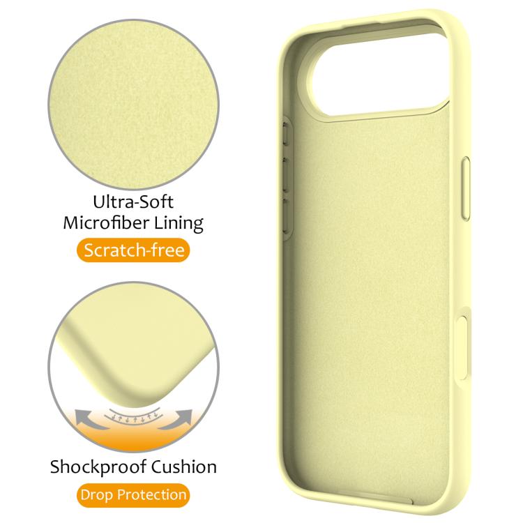 For iPhone Air Liquid Silicone MagSafe Magnetic Phone Case with Ring Holder