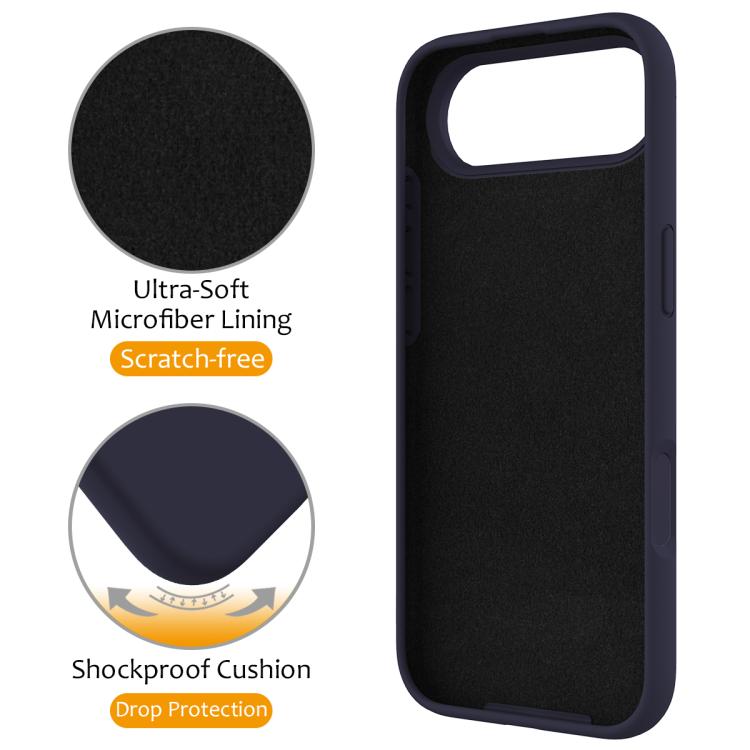 For iPhone Air Liquid Silicone MagSafe Magnetic Phone Case with Ring Holder