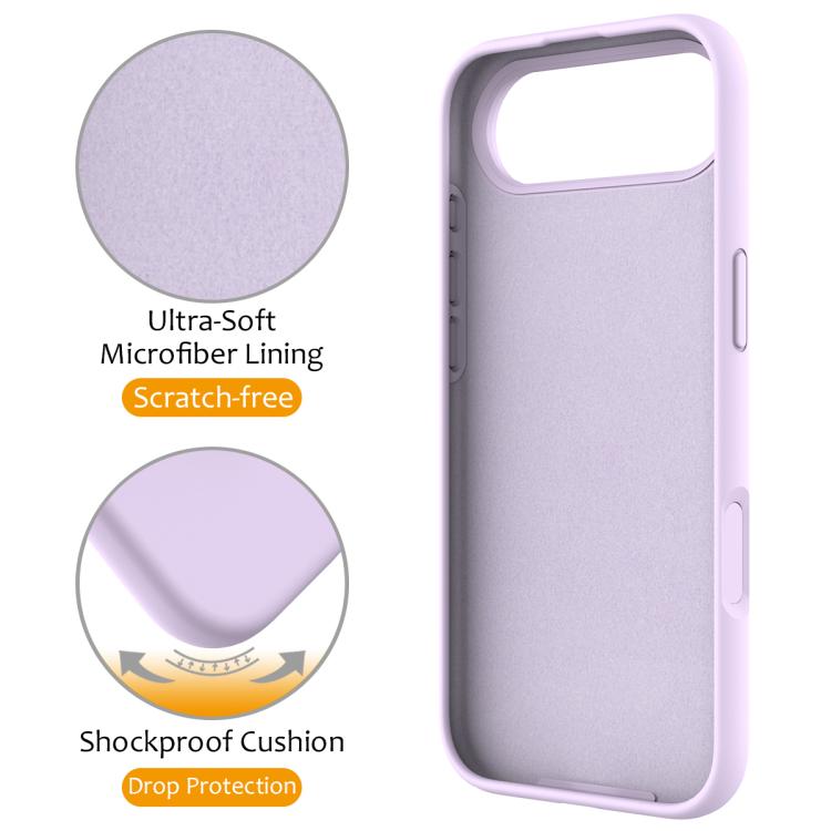 For iPhone Air Liquid Silicone MagSafe Magnetic Phone Case with Ring Holder