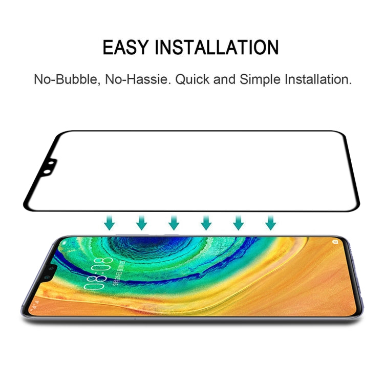 For Huawei Mate 30 25 PCS Full Glue Full Screen Tempered Glass Film