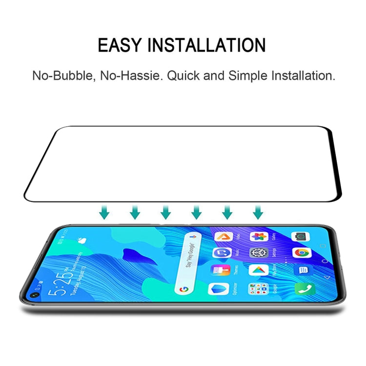 For Huawei Nova 5T 25 PCS Full Glue Full Screen Tempered Glass Film