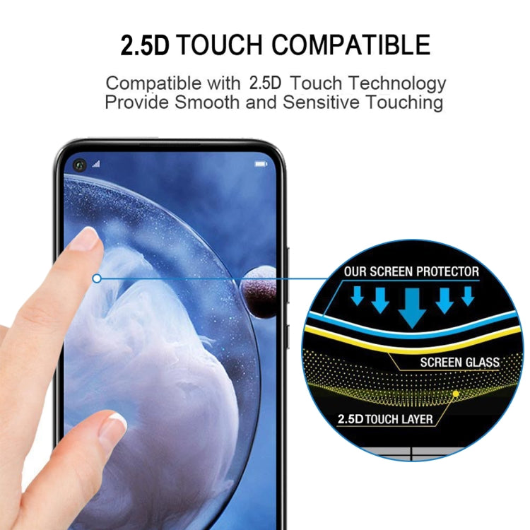 For Huawei Nova 5z 25 PCS Full Glue Full Screen Tempered Glass Film
