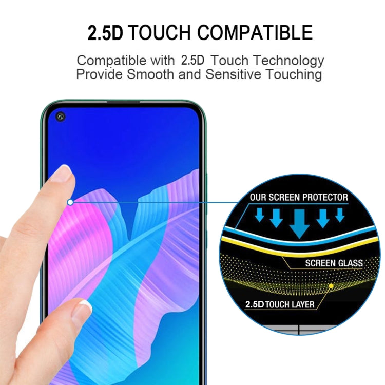 For Huawei P40 Lite E 25 PCS Full Glue Full Screen Tempered Glass Film