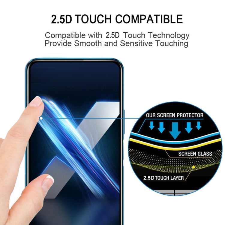 For Huawei Honor X10 Pro 25 PCS Full Glue Full Screen Tempered Glass Film