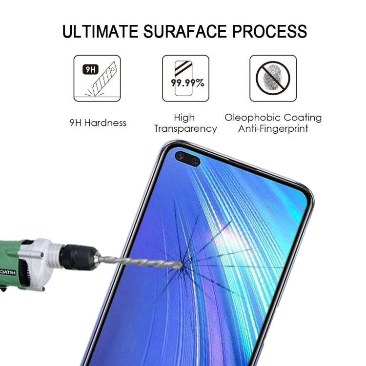 For OPPO Realme X50T 25 PCS Full Glue Full Screen Tempered Glass Film