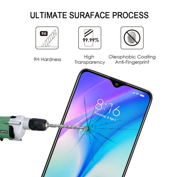 For Xiaomi Redmi 9C 25 PCS Full Glue Full Screen Tempered Glass Film